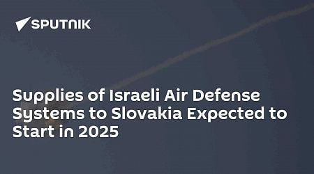 Supplies of Israeli Air Defense Systems to Slovakia Expected to Start in 2025