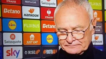 Claudo Ranieri intervista post Tottenham-Roma (2-2)