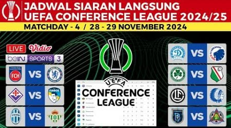 Jadwal Conference League 2024 Pekan 4 - Heidenheim vs Chelsea , FC Lugano vs Gent | UECL 2024