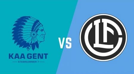 KAA Gent vs. Lugano Live wedstrijd | Europa Conference League Live Scores