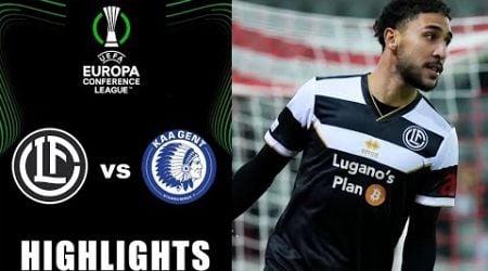 FC Lugano - KAA Gent 1-0 Hightlights | UEFA Conference League 2024/2025