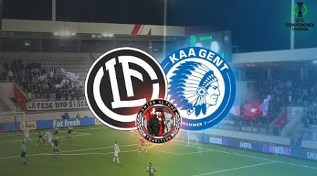 FC LUGANO VS KAA GENT IN THE CONFERENCE LEAGUE | 28.11.2024 | Pyro, Chants. | Swiss.Ultras.Tradition