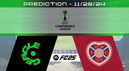 Cercle Brugge vs Heart of Midlothian F.C. - Prediction - 2024-25 UEFA Conference League - EA FC 25