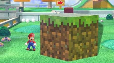 What Happens When Mario uses the Ultimate Minecraft Block? (HD)