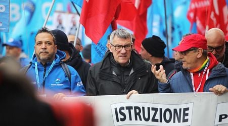 Over half mn people in the streets for strike says Landini