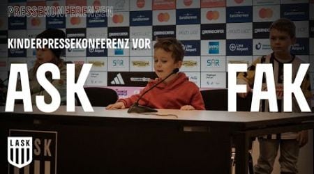 Kinderpressekonferenz vor LASK - FK Austria Wien