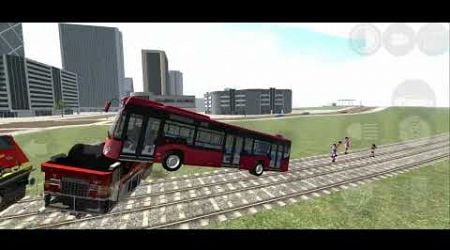 Franklin Become Driver To City Bus Game Indian Bike game || Train accident vs bus video Like Now