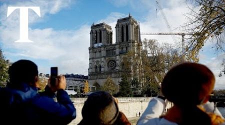 LIVE: Macron visits Paris&#39; Notre Dame cathedral a week before its reopening