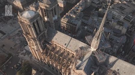 Le chantier de Notre-Dame vu du ciel - Novembre 2024