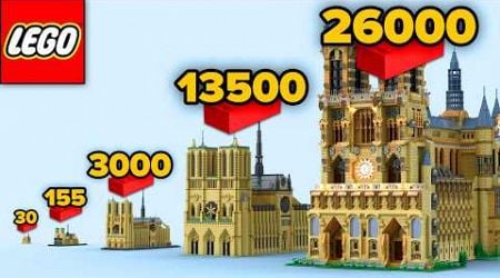 LEGO Notre-Dame in Different Scales | Comparison