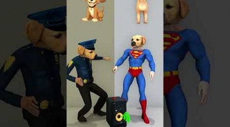 Which animal do you like more? Superhero dog or police dog?#dog