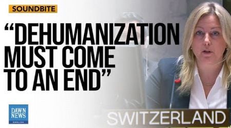 Switzerland expresses regret over the U.S. veto on the Gaza ceasefire | Dawn News English