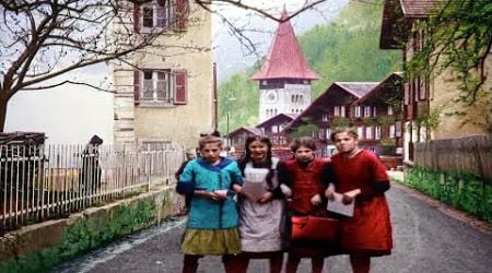 A Glimpse of Switzerland 1920s in color [60fps,Remastered] w/sound design Added