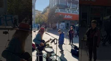 BLUES Rock with LOOPER on the street in Larissa GREECE. The link to the complete video is below