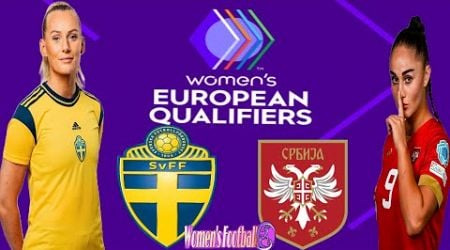 Sweden vs Serbia women&#39;s Euro Qualification | Playoff