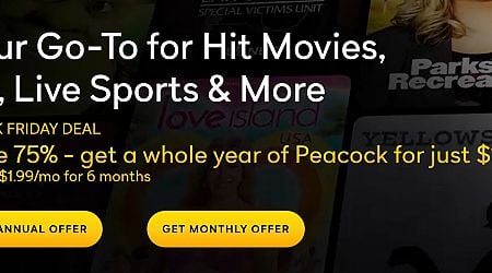 Get 1 year Peacock TV subscription for $19.99; stack with Amex Platinum credit + portal cashback