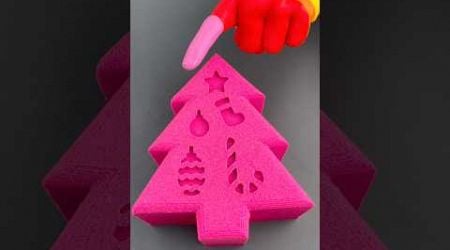 #asmr #shorts Christmas Tree Made With Sand? And surprise Too? And Rainbow Hand?