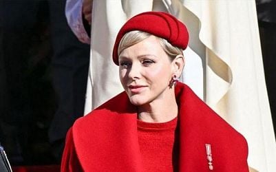 Princess Gabriella channels Princess Charlene in festive chic