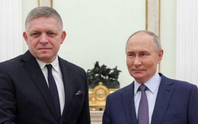 Putin Holds Talks With Slovakia PM Fico in Rare Meeting With EU Leader