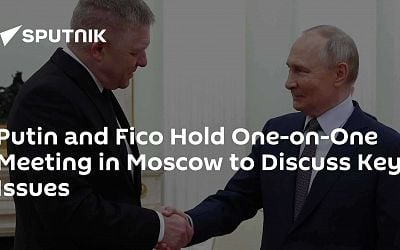 Putin and Fico Hold One-on-One Meeting in Moscow to Discuss Key Issues