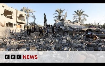 Israeli military carries out wave of attacks in Gaza | BBC News