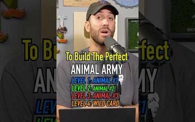 Build The PERFRCT ANIMAL Army! Did He? #shorts #animals #army #battle #fight #game #money