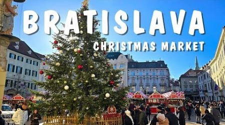 Bratislava Christmas Market 2024 | Street Food in Bratislava, Slovakia