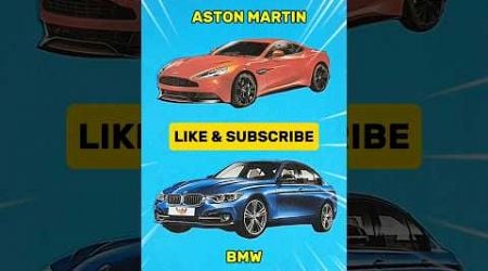 Mencocokkan puzzle mobil ASTON MARTIN &amp; BMW #shorts #puzzle