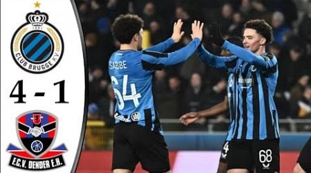 Club Brugge vs FCV Dender EH 4-1 Highlights | FC Bruges - Dender | Jupiler Pro League 2024 D1A