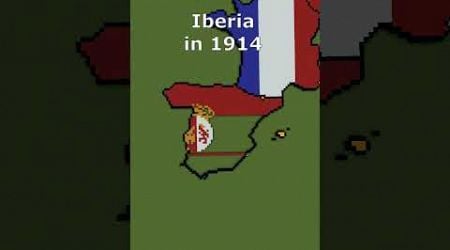 Small Scale 1914 Iberia #spain #history #maps #flags #minecraft