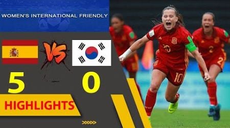 Spain vs South Korea Highlights &amp; All Goals | Women International Friendly | 30.11.2024