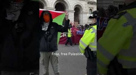 Pro-Palestine protestors block UK Foreign Office and Trade Department