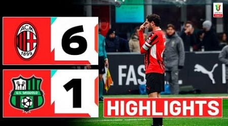 Milan vs Sassuolo 6-1 | Gli Highlights | Coppa Italia 2024