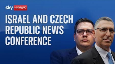 Israel&#39;s Foreign Minister holds a news conference with the Czech Foreign Minister