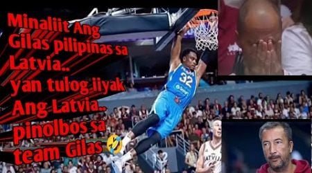 #6 nga LATVIA Napahiya at Pina iyak sa Gilas pilipinas. sa ilang Asian cup.