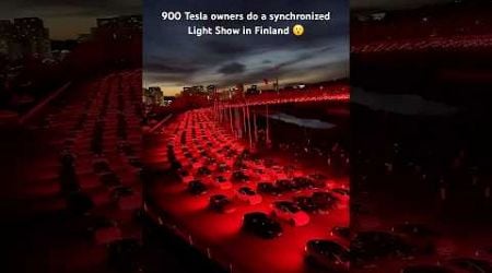 Huge Tesla Light Show in Finland