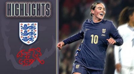 Lionesses End 2024 With A Win! | England v Switzerland | Highlights