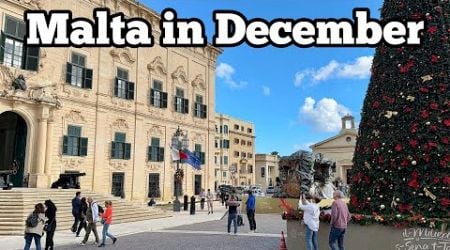 Malta in December - live walk in the capital Valletta