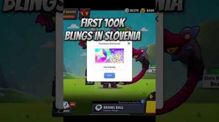 First 100k blings in Slovenia #brawlstars #viral