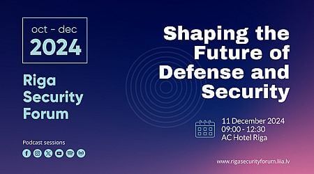 Riga Security Forum to host live event Wednesday