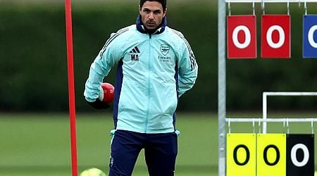 Arsenal have SEVEN key players missing from training in major blow for Mikel Arteta