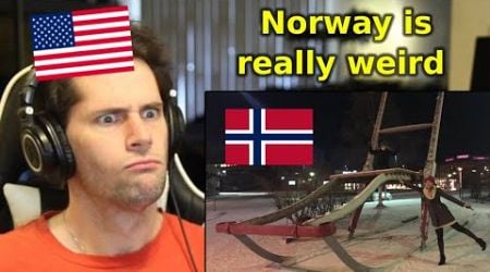 American Reacts to the Weirdest Places in Norway