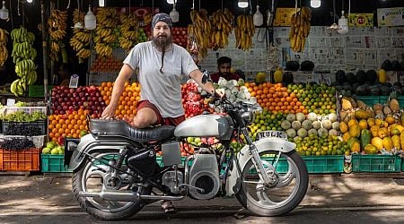 Travelling around the world on a legendary bike