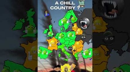 Is your country a chill country ? #europe #like #geography #belgium #map #subscribe