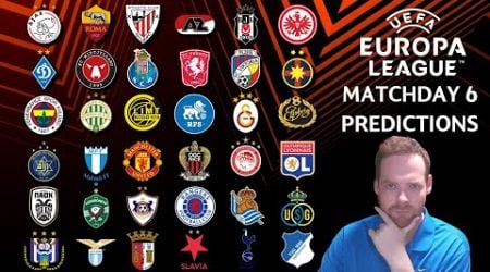 My Europa League Matchday 6 Predictions