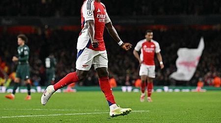 Saka inspires Arsenal to beat Monaco and boost automatic qualification hopes