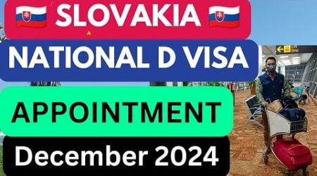 Slovakia National D Visa Appointment December update. How to book Slovakia Appointment? Youtube.