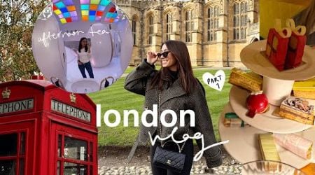 a few days in LONDON, UK | a viral afternoon tea, castles, shopping + xmas markets!