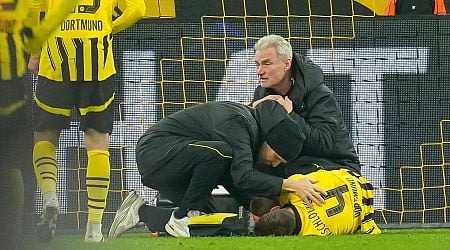 Dortmund's Nico Schlotterbeck stretchered off with ankle injury