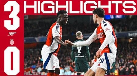 HIGHLIGHTS | Arsenal vs AS Monaco (3-0) | Champions League | Saka scores, Lewis-Skelly impresses!